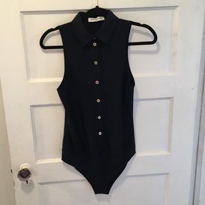 ⬇️Amanda Uprichard Black Pippa Bodysuit